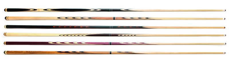 one-piece cue is more prone to warping than a two-piece